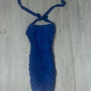 Lucy In The Sky Boop Mesh Bodycon Dress in Blue | XXS | worn once